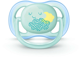 Силіконова ортодонтична пустушка Philips Avent Ultra Air, 0-6 міс., блакитний із зеленим, 2 шт. (SCF344/20) - Pampik - 2