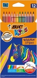 Олівці кольорові BIC Kids Evolution Strips, 12 шт. (950522) - Pampik