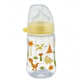 Бутылочка для кормления Nip PP Динозавры, 260 мл, желтый (35040) - Pampik