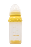 Бутылочка стеклянная Baby Team, 220 мл, желтый (1290) - Pampik
