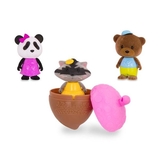 Ігровий набір із сюрпризом Lil Woodzeez Bobblehead Серія 3, 3 од. (63100Z) - Pampik