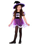 Карнавальний костюм Purpurino Ведьмочка, р.34, бузковий з чорним (2052/34) - Pampik