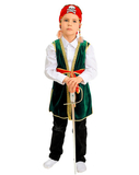 Карнавальний костюм Purpurino Джек Воробей, поліестер, р.30, зелений (19328/30) - Pampik