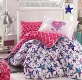 Комплект постільної білизни Hobby Poplin Carmen, поплін, фуксія (35031_1,5) - Pampik