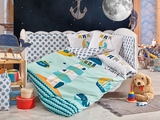 Комплект постільної білизни Hobby Baby Sailor, поплін, зелений (32368) - Pampik