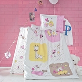 Комплект постельного белья Luoca Patisca Mezze, ранфорс, 150х100 см, молочный (40028) - Pampik