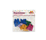 Набор наклеек с блестками Апли Крапли Бабочки (НБ-02) - Pampik