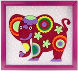 Изделие-аппликация из фетра в рамке Апли Крапли Слоник (ФАР-02) - Pampik