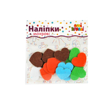 Набор махровых наклеек Апли Крапли Сердца (НХ-02) - Pampik