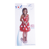 Колготки YO!, лайкра, р.116-122, 20 Den, білий (RA-43) - Pampik