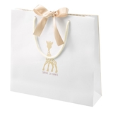 Подарочный набор Vulli Жирафа Софи Sophiesticated, погремушка-комфортер и игрушка-прорезыватель с подарочным пакетом и открыткой (2) - Pampik - 4