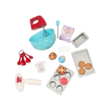 Набір меблів для ляльок Our Generation Кухня для гурманів, 94 шт., червоний (BD37086Z) - Pampik - 3