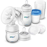 Ручний молоковідсмоктувач Philips Avent Natural, з набором для зберігання (SCD221/00) - Pampik