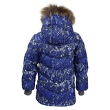 Куртка-пуховик Huppa Moody 1, р.134, синій з білим (17470155-73235-134) - Pampik - 2