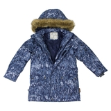 Куртка-пуховик Huppa Lucas, р.116, синій з білим (17770055-73286-116) - Pampik - 3
