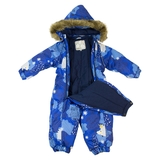 Термокомбінезон Huppa Keira, р.80, синій (31920030-83335-080) - Pampik - 4