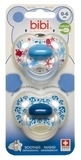 Пустушка Bibi Duo Natural Грай з нами, 0-6 міс., 2 шт., блакитний з синім (115172) - Pampik
