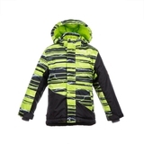 Термокуртка Huppa Alex 1, р.116, чорний з салатовим (17800130-82647-116) - Pampik