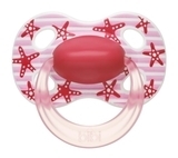 Пустушка Bibi Duo Natural Грай з нами, 0-6 міс., 2 шт., червоний з жовтим (115172) - Pampik - 3