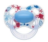 Пустушка Bibi Duo Natural Грай з нами, 0-6 міс., 2 шт., блакитний з синім (115172) - Pampik - 2