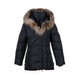 Пальто-пуховик Huppa Royal, р.146, черный (12480055-00009-146) - Pampik