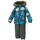 Термокомплект Huppa Avery, р.104, сірий з бірюзовим (41780030-83366-104) - Pampik