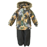 Термокомплект Huppa Avery, р.110, сірий з помаранчевим (41780030-82822-110) - Pampik