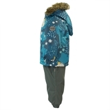 Термокомплект Huppa Avery, р.104, сірий з бірюзовим (41780030-83366-104) - Pampik - 2