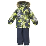 Термокомплект Huppa Avery, р.86, темно-синий с салатовым (41780030-82847-086) - Pampik