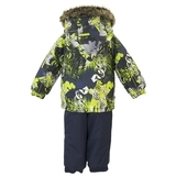 Термокомплект Huppa Avery, р.86, темно-синий с салатовым (41780030-82847-086) - Pampik - 3