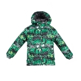Термокуртка Huppa Classy, ​​р.122, чорний з зеленим (17710030-62207-122) - Pampik
