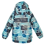 Термокуртка Huppa Classy, ​​р.110, темно-синій з блакитним (17710030-876-110) - Pampik - 2