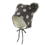 Шапка Huppa Fiona, M, сірий з рожевим (94030004-00048-00M) - Pampik