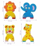 Аквапазли Baby Great Смішні тварини, 4 іграшки (GB-FM4A) - Pampik - 3