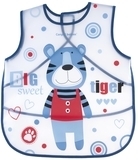 Пластиковий нагрудник Canpol Babies Puppets Тигр, синій (9/236_blu) - Pampik