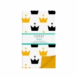 Комплект постільної білизни Cosas Корона, бязь, 140х110 см, білий з жовтим - Pampik - 2