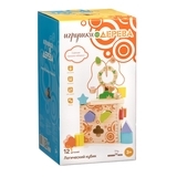 Развивающая игрушка Игрушки из дерева Логический кубик (Д014) - Pampik - 10