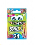 Набор ароматных восковых мини-карандашей Scentos Дружная компания, 24 цвета (40280) - Pampik