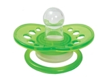 Пустушка силіконова Lindo Дерево, кругла, 12+ міс., салатовий з білим (А 31/12+ зел) - Pampik - 2