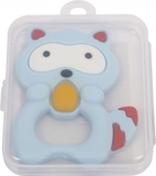 Прорізувач для зубів Lindo Кіт, силіконовий, світло-блакитний (LI 321 к блак) - Pampik - 2