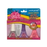 Лак для нігтів BoPo, сірий, фіолетовий, рожевий, 3 шт. (WT8155230-3) - Pampik