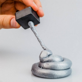 Розумний пластилін Thinking Putty Срібна вода, 80 г (ti16002) - Pampik - 3