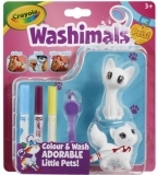 Набір з 2 фігурками котів і фломастерами Crayola Washimals Малюй і змивай (74-7253) - Pampik
