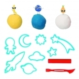 Набір для ліплення Tutti-Frutti Космос, з блискітками (BJTT15078) - Pampik - 2