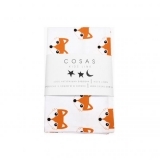 Наволочка Cosas Лисичка, бязь, 70х50 см, оранжевый - Pampik