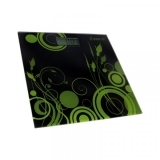 Ваги підлогові Momert, чорний з зеленим (5870-3) - Pampik