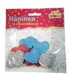Набор наклеек с блестками Апли Крапли Сердца (НБ-03) - Pampik