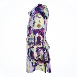 Пальто Huppa Leandra Dark Lilac Pattern, поліестер, р.122, фіолетовий з білим (18030004-91173-122) - Pampik - 4