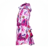 Пальто Huppa Leandra White Pattern, полиэстер, р.134, розовый с белым (18030004-91120-134) - Pampik - 4
