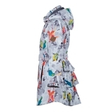 Пальто Huppa Leandra White Pattern, полиэстер, р.152, белый (18030004-91220-152) - Pampik - 3